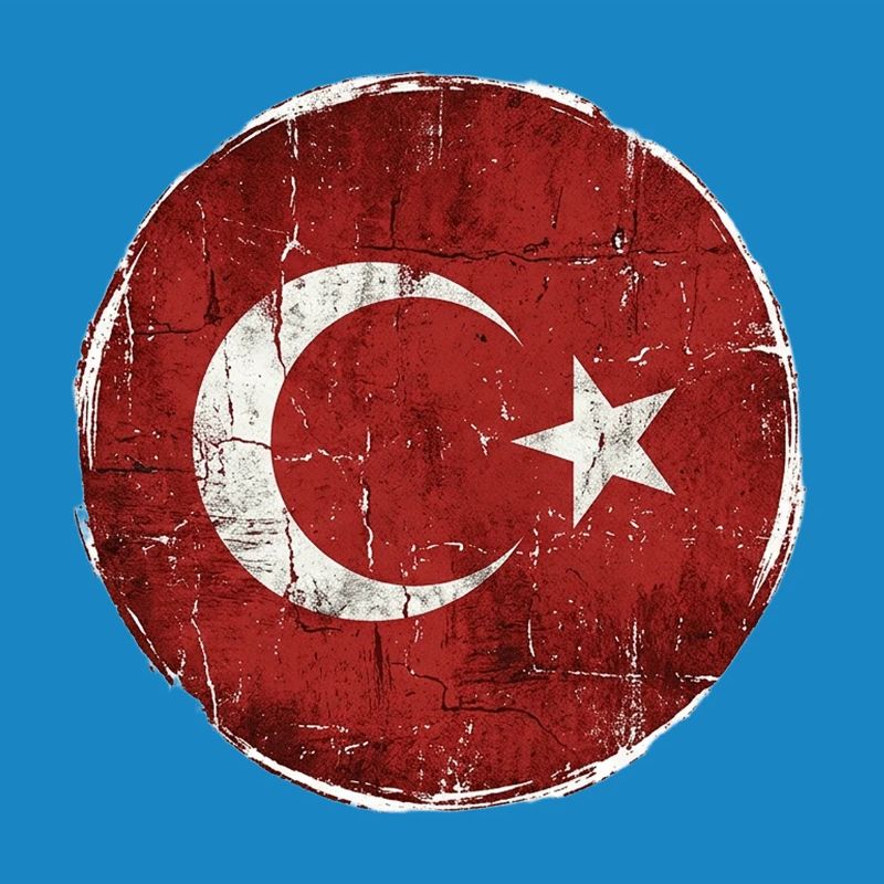 Conception du cercle du drapeau turc