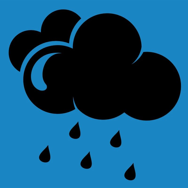 Cloud with rain drops