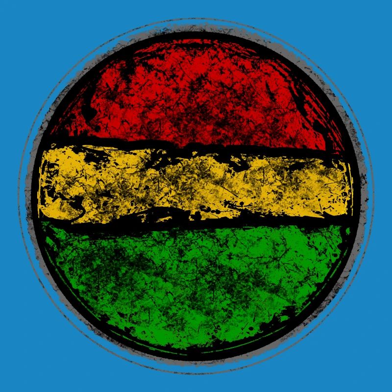 Conception abstraite de drapeau reggae rétro