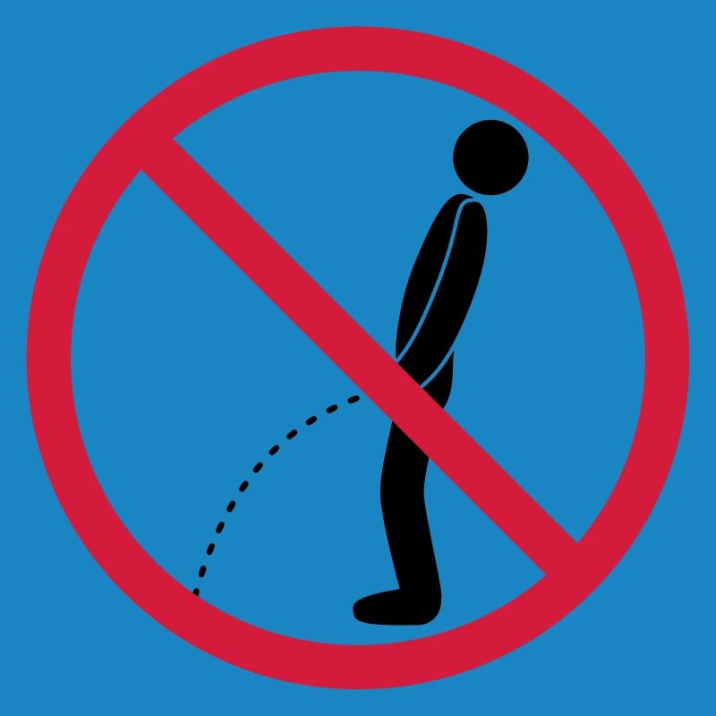 no standing pee prohibited shield pissing loo