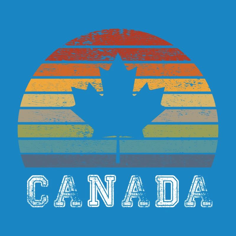 Conception / cadeau de feuille d'érable vintage du Canada
