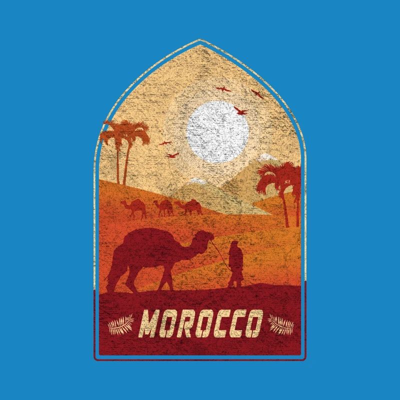 Morocco vintage camel design / gift idea