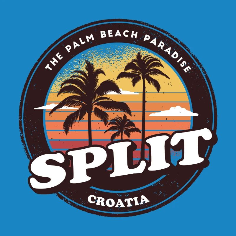 Split Croatia Vintage Beach Design