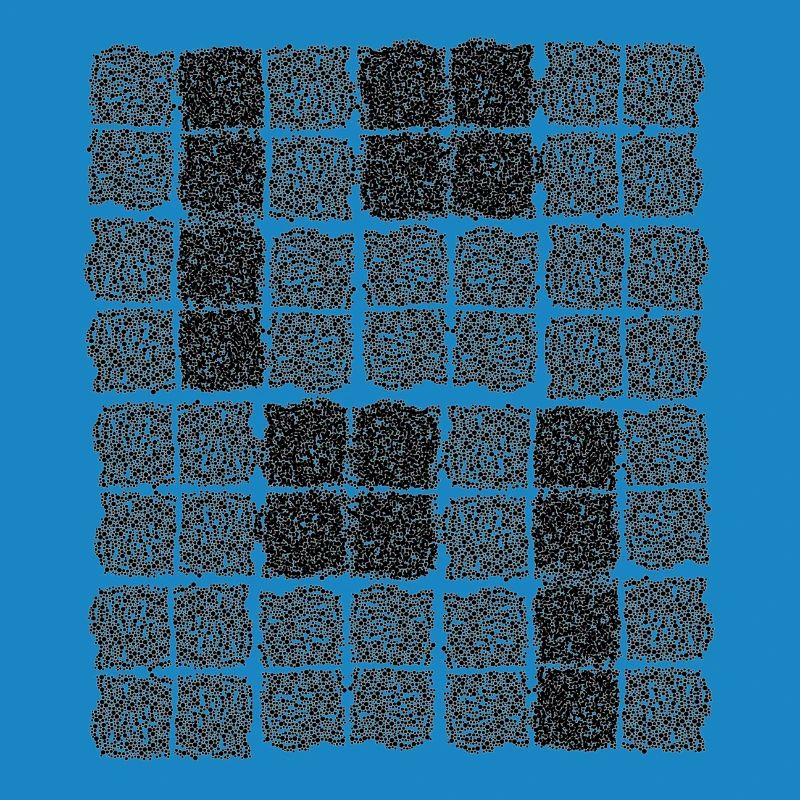Abstract Cell Pattern in Black and White