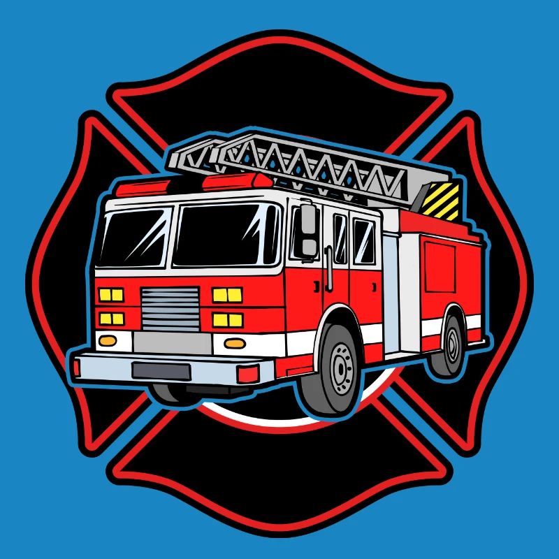 Fire brigade fire engine fire protection extinguishing work