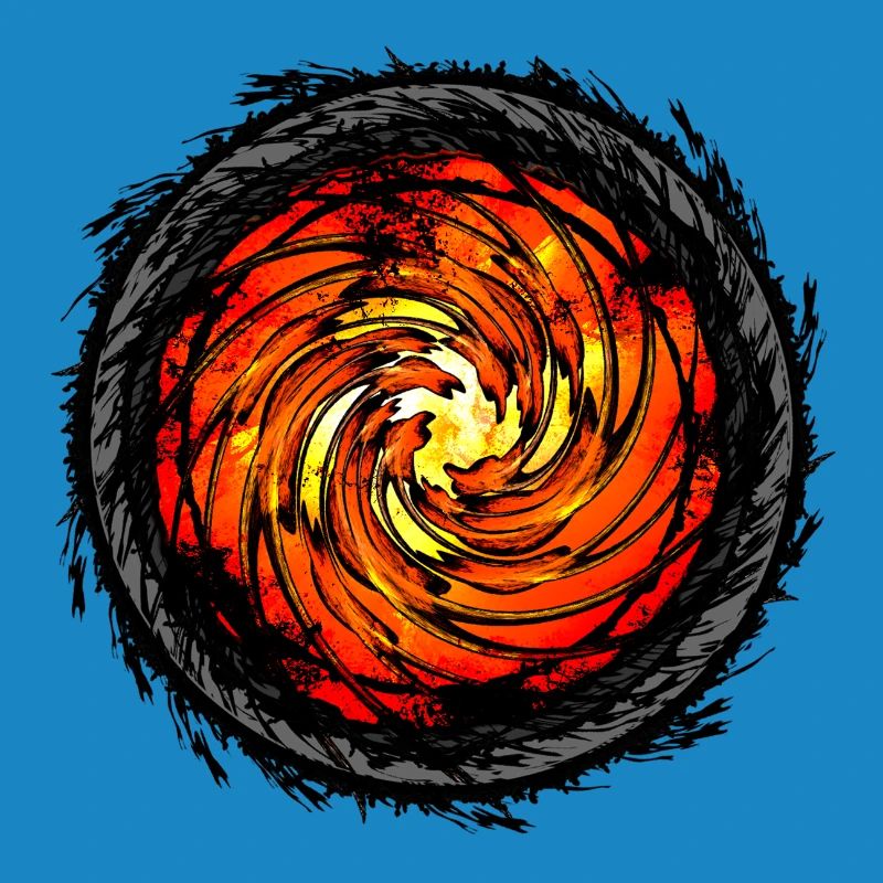 Conception de couleur d’ouragan ardent