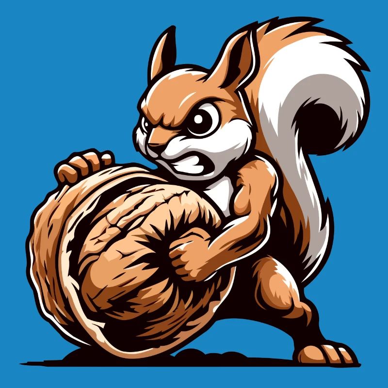 Mighty Nut Conqueror: The Energetic Squirrel