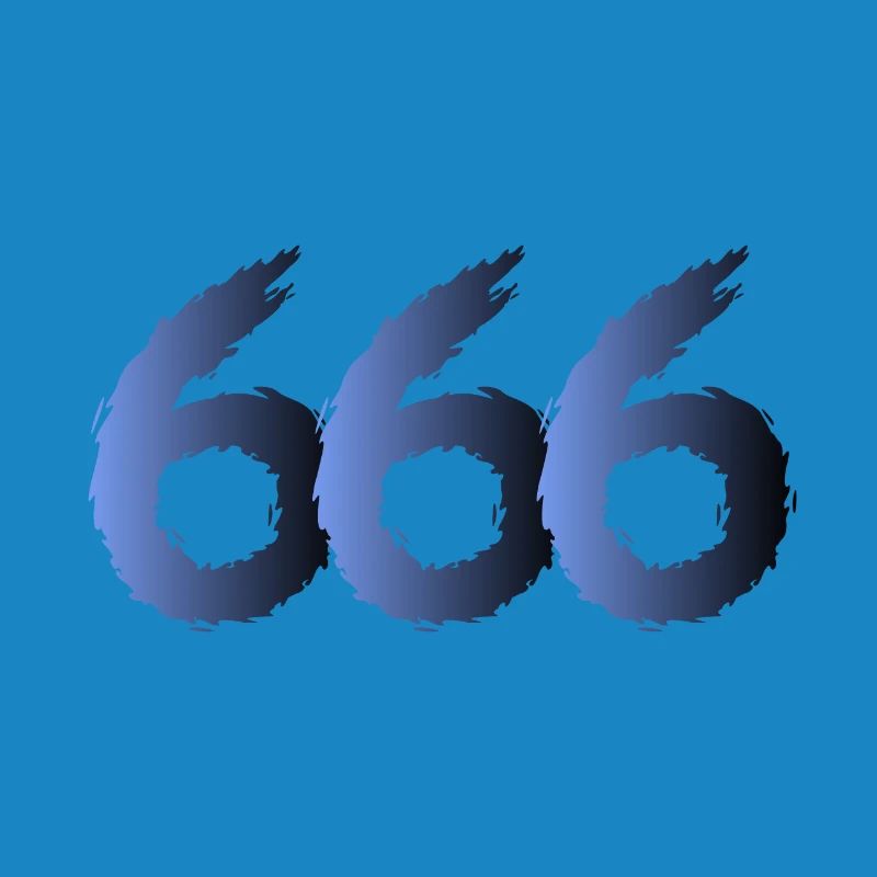 666 Satan Symbol - Devil - Evil