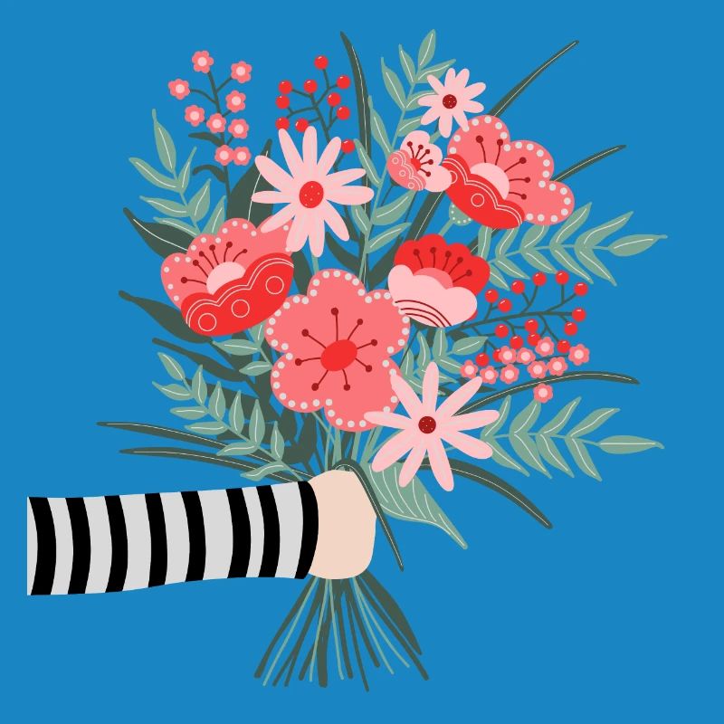 Dites simplement merci - une chère salutation aux fleurs