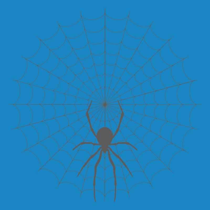 Spider Web Silhouette