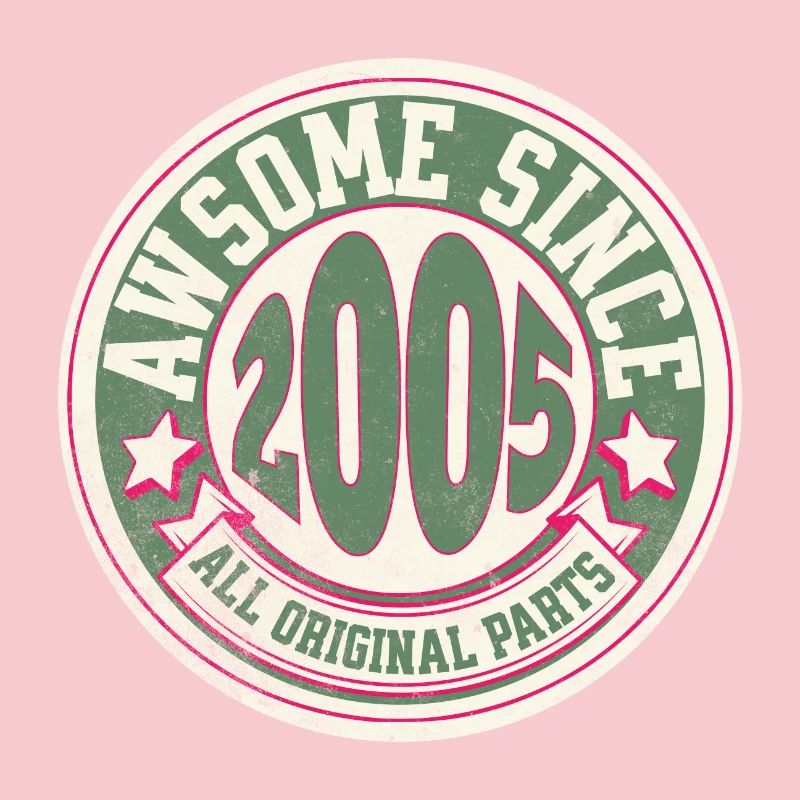 Vintage logo 2005 authentic origin