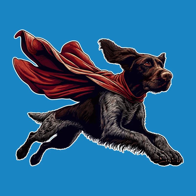 Super Dog German Wirehaired DD Pointer Gift