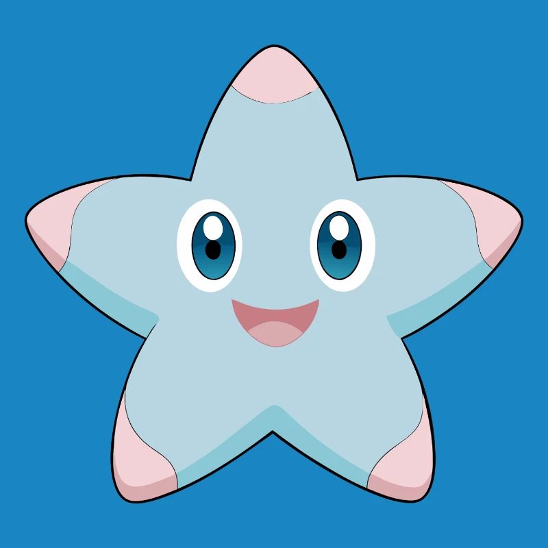 Cheerful and smiling starfish