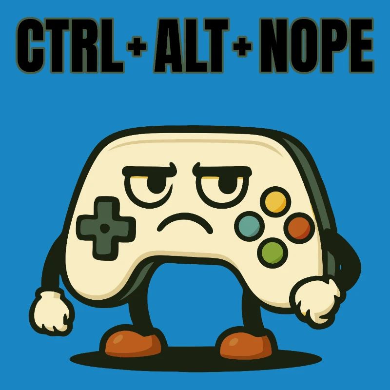 CTRL ALT NOPE Controller-Meme