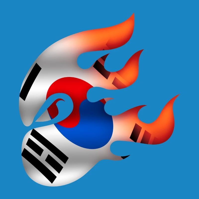 Drapeau coréen - Corée - Ninja