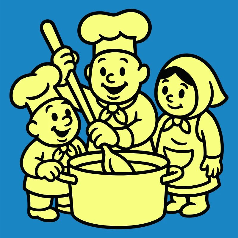 Three Cute Chefs