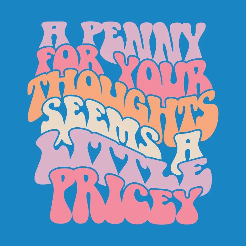 Loving Self Thoughts with Colorful Text