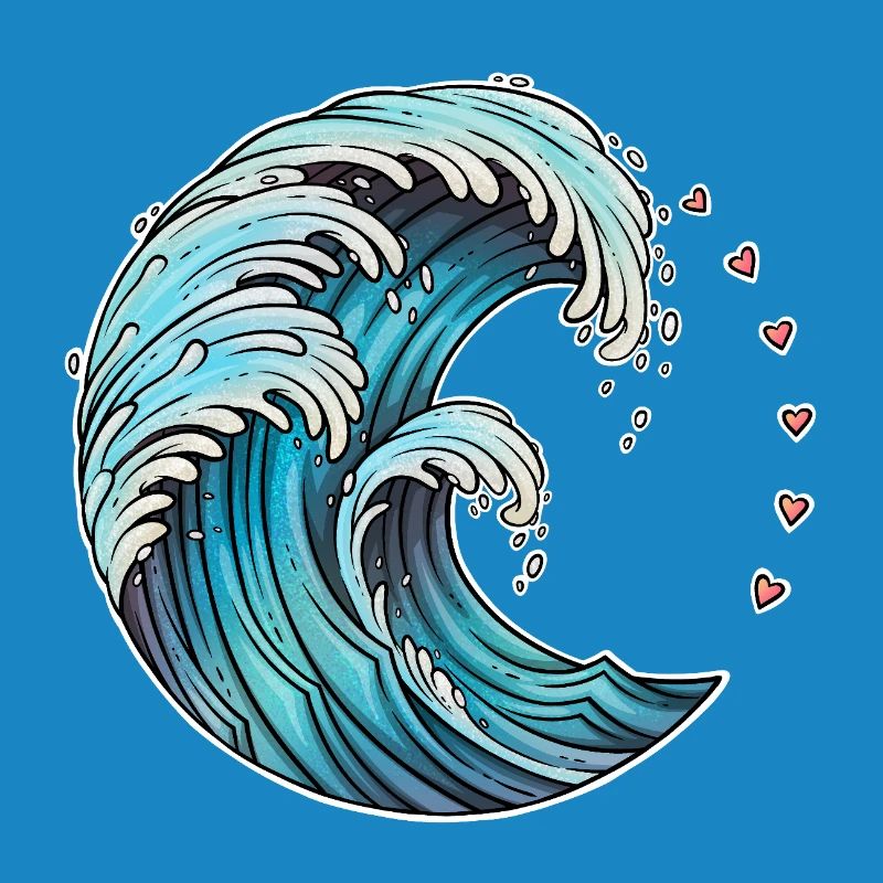 Dynamic Wave Art Illustration