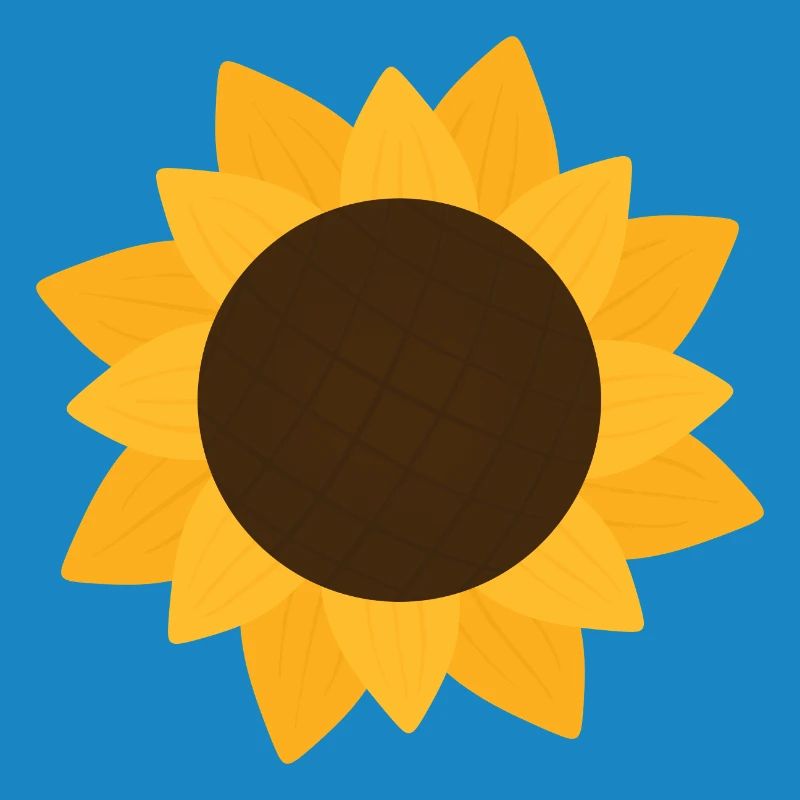 Sunny Sunflower Botanical Pattern
