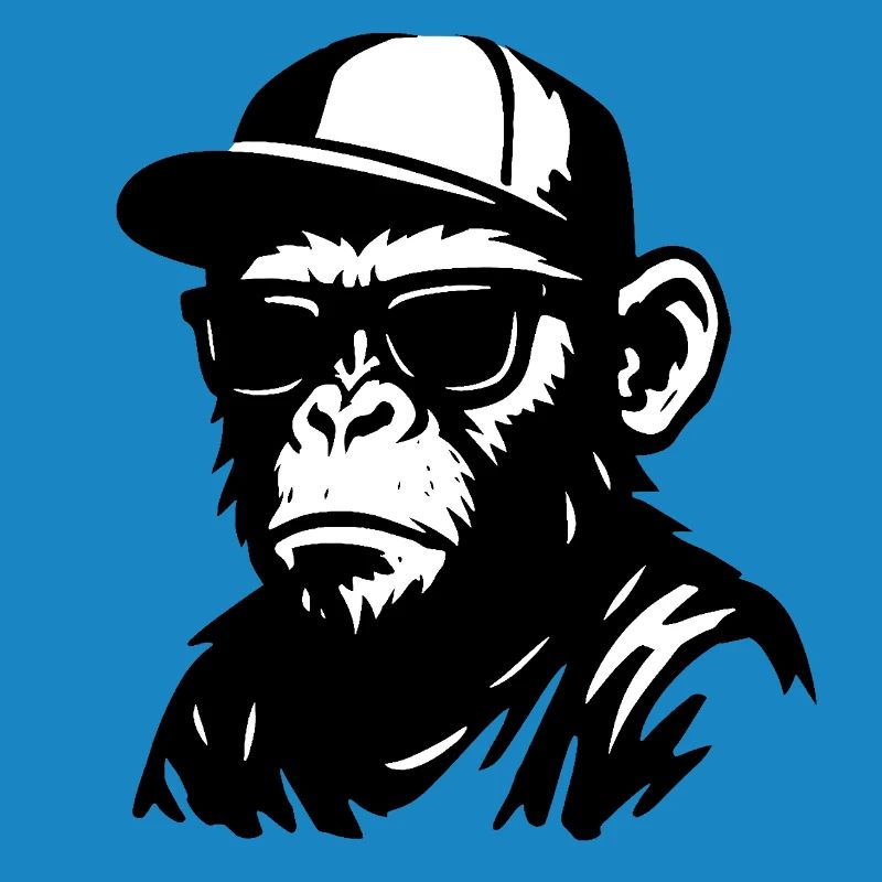 Conception de graffiti de singe urbain