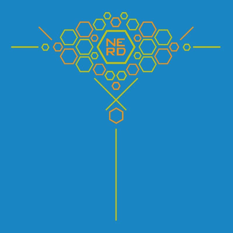 Nerd Hex Pattern Gradient