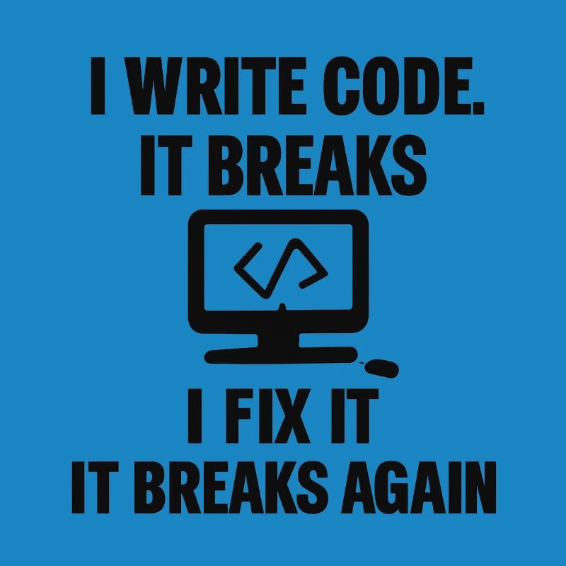 J’écris du code – T-shirt de programmeur drôle