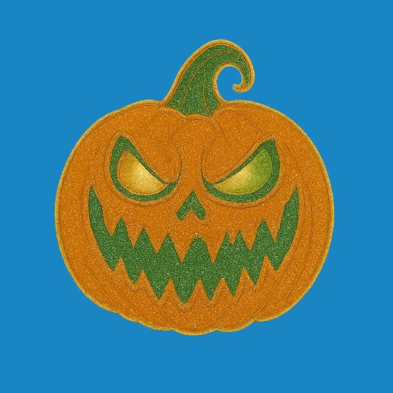 Grim Pumpkin Halloween Patch