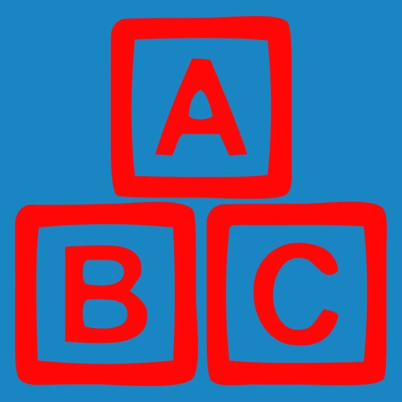 Conception contrastée de bloc ABC