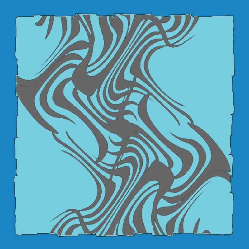 Zebra Pattern Cyan
