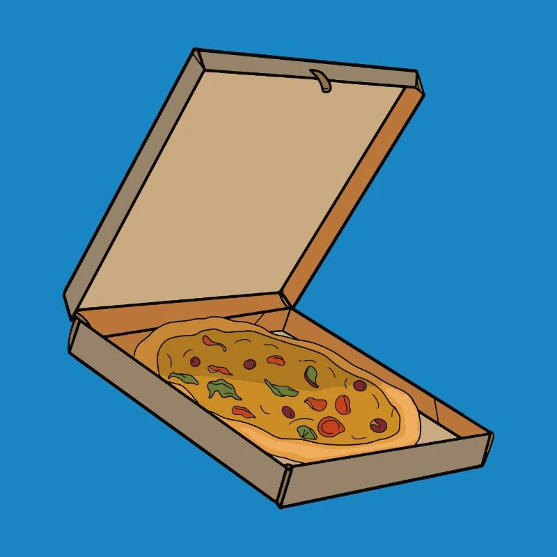 Pizza Box Pop Art Slice