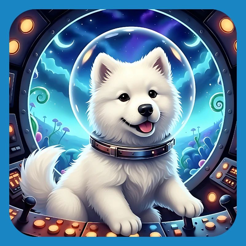Cosmic Pup in Space Bubble