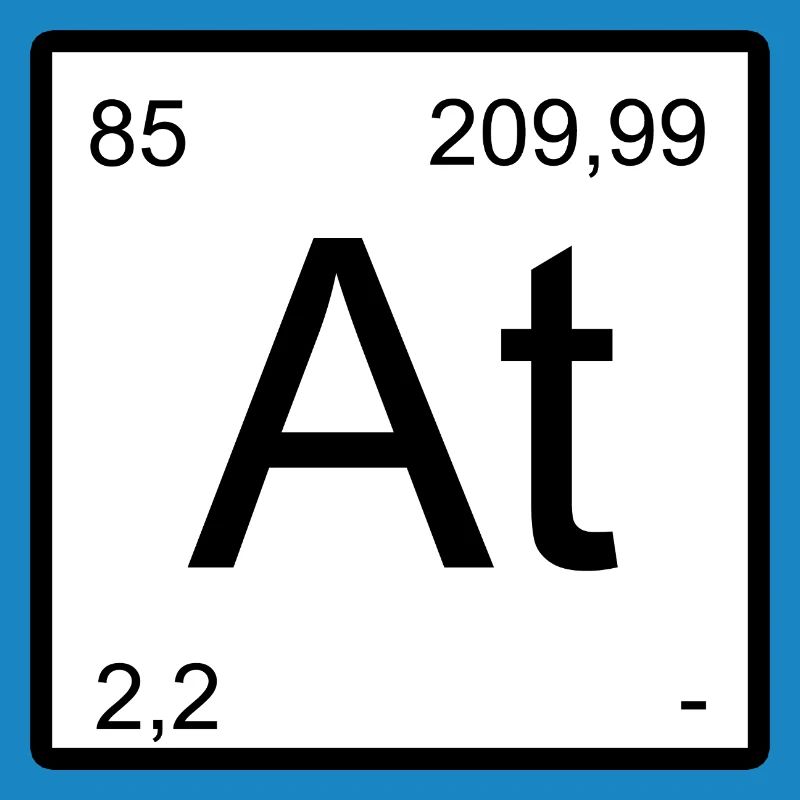 Astatine Elementtile Print