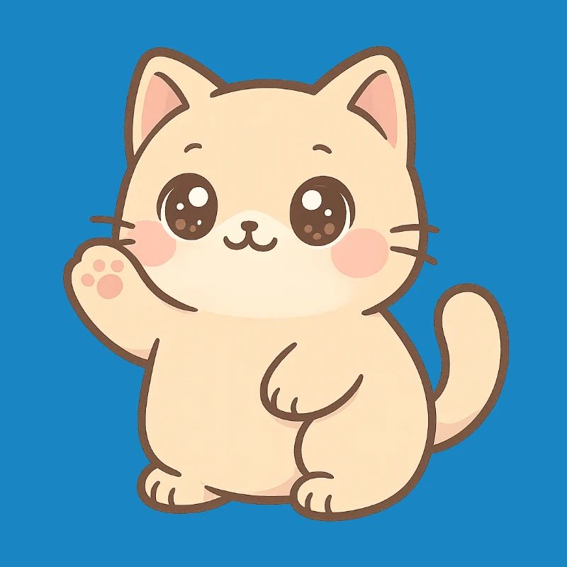 Conception du Wavening de chatons Kawaii