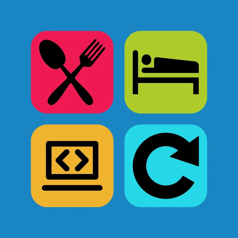 Eat Sleep Program Repeat Funny Quote Code