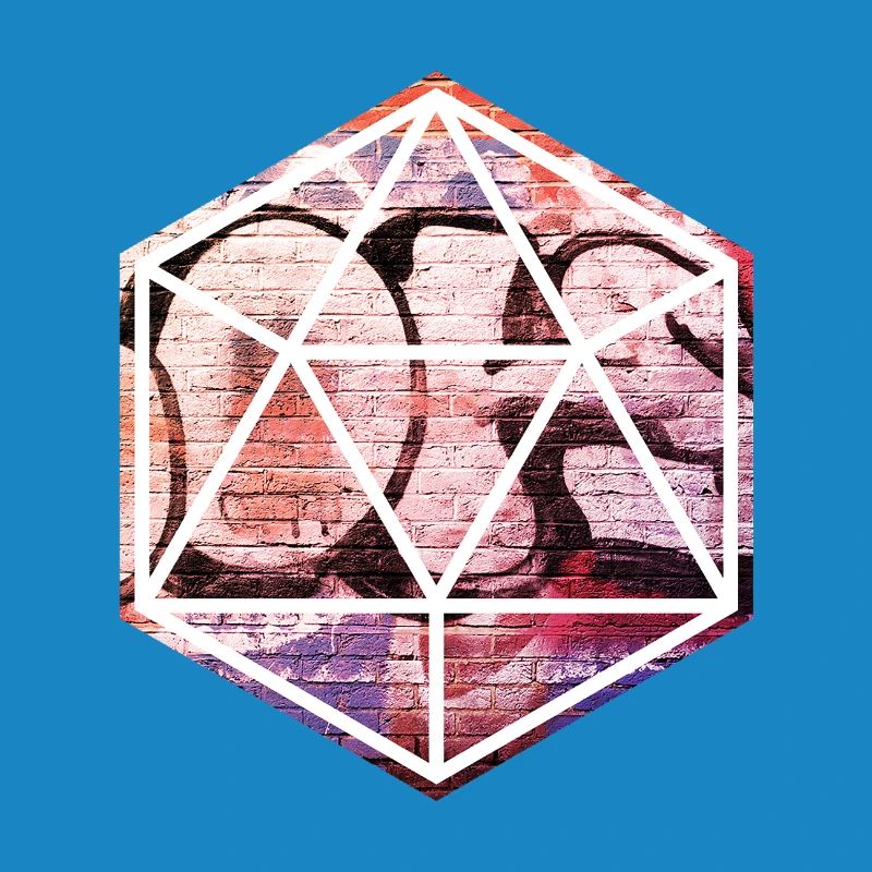 Geometrisches Graffiti-Prisma
