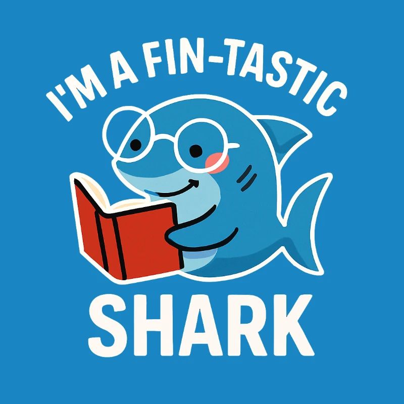 Fin-Tastic Shark liest Buch