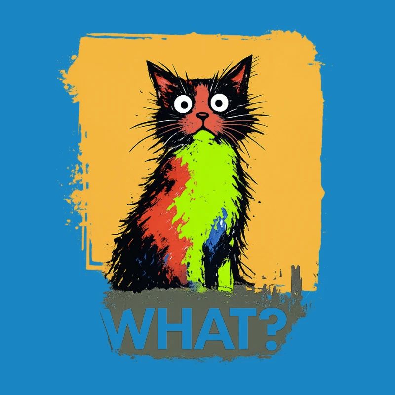 Quelle explosion de couleur de chat