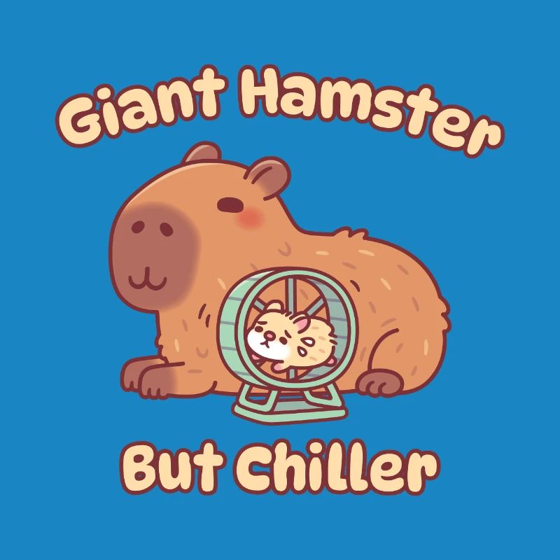 Mignon hamster géant capybara mais plus apaisant