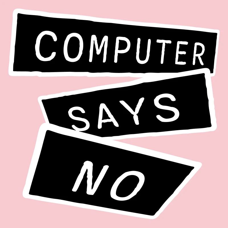 L’ordinateur dit pas de technique drôle de nerd programmeur