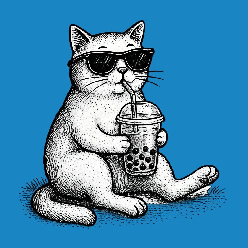 Bubble Tea Cat