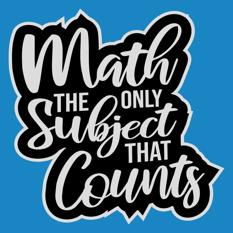 Math The Only Subject That Counts Nerd Mathe Logo