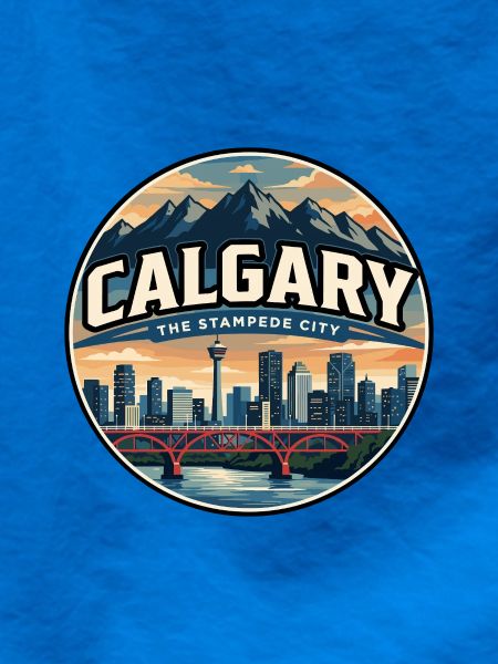 Retro Calgary Peace Bridge Reiseabzeichen