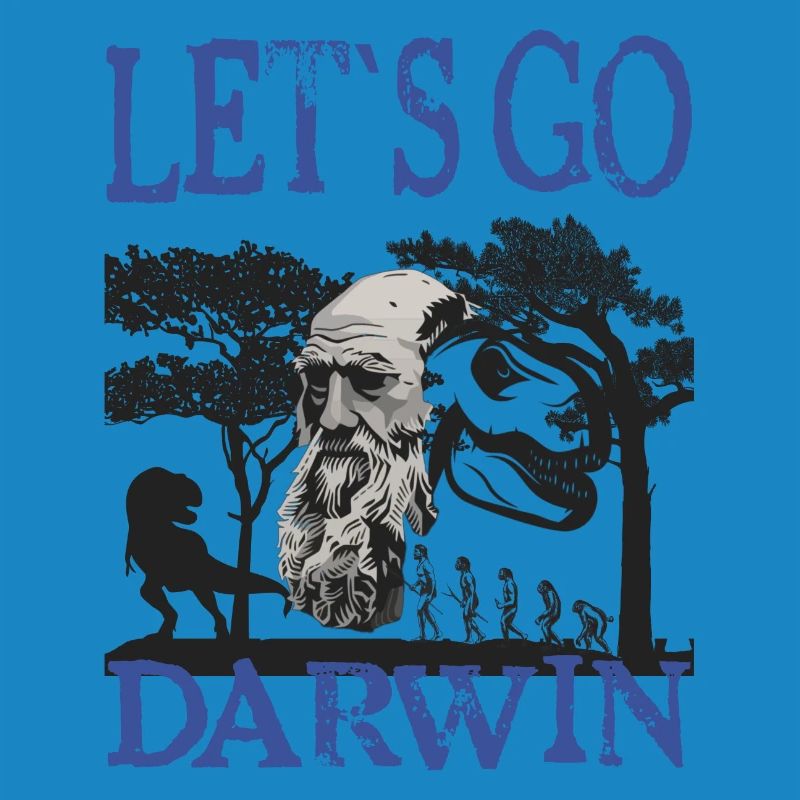 Charles Darwin Evolution textile Geschenkidee