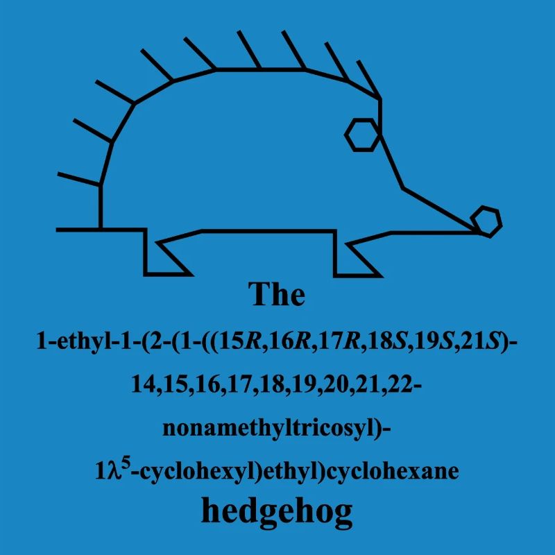 Molécule de hérisson - Nomenclature IUPAC Blague -b