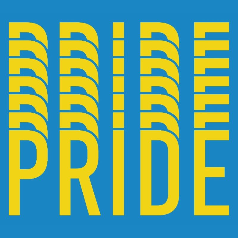 Pride Yellow Text Pattern