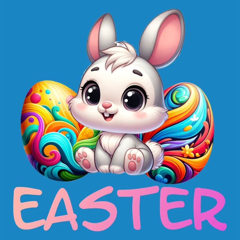 Easter Bunny with Easter Eggs