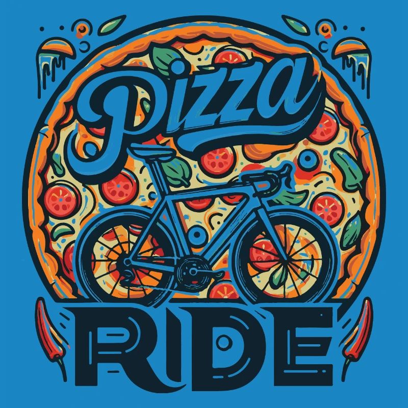 Conception de balade à vélo pizza