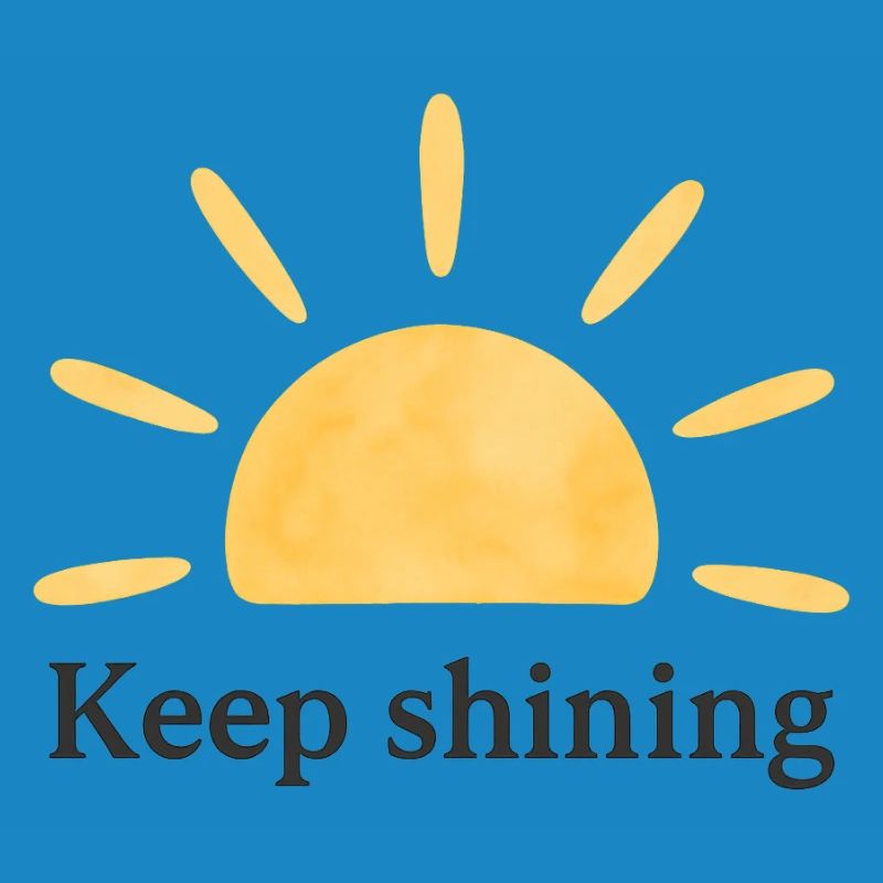 Keep Shining – Sun – Minimalist