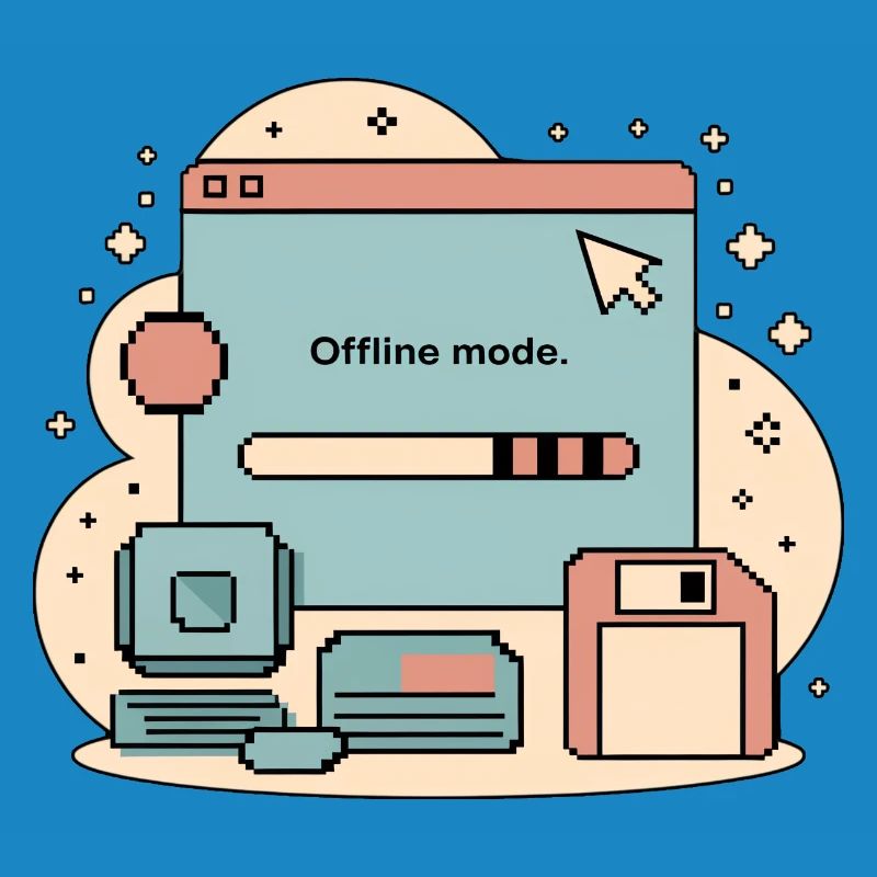 Offline Mode Retro Internet