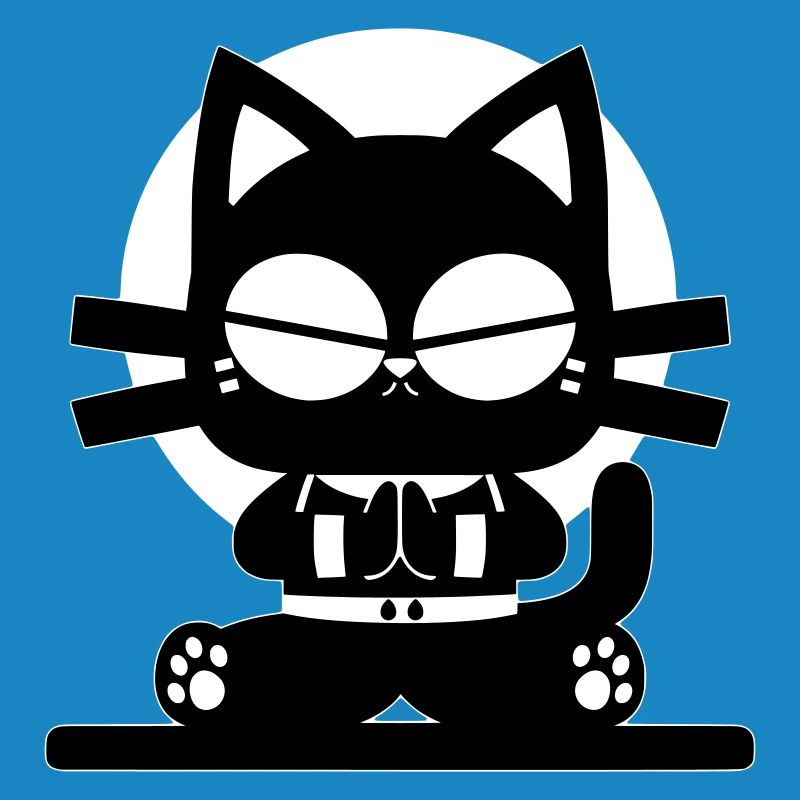 Conception minimale de la méditation zen cat
